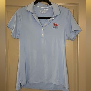 US Open Peter Millar Sky Blue Women's Polo Shirt